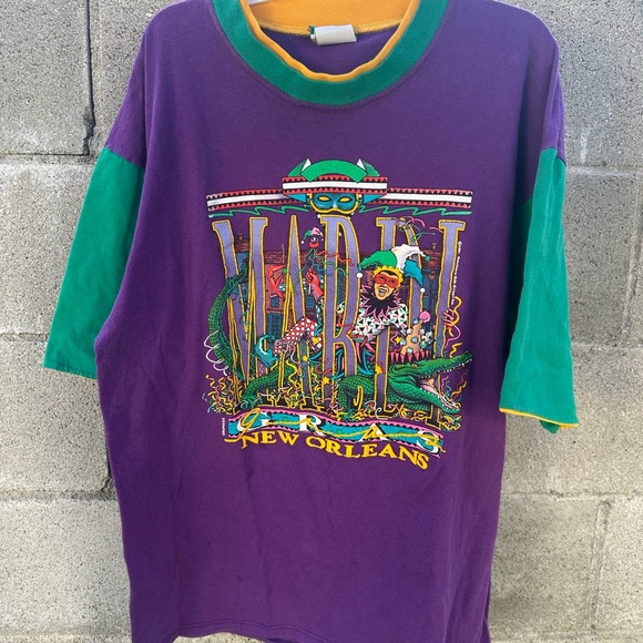 Vintage Other - Vintage 90s Mardi Gras Festival New Orleans Shirt Size XL
